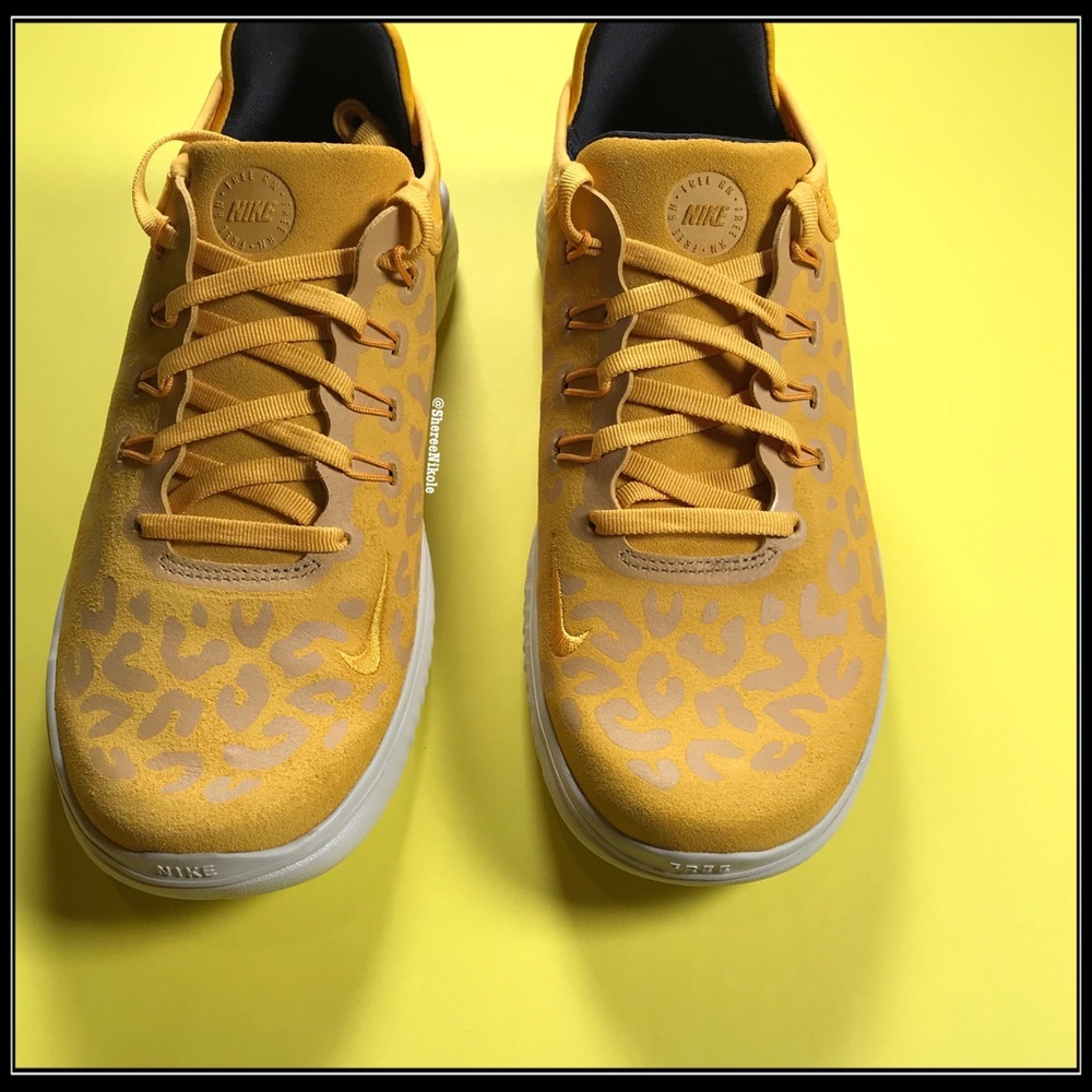 NIKE shoes Free RN Womens Sneakers Animal Print